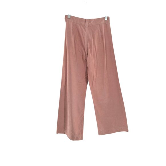 Frye Llana Ultra High Rise Wide Leg Corduroy Jeans mauve FLAWED Size 4 - Picture 15 of 15